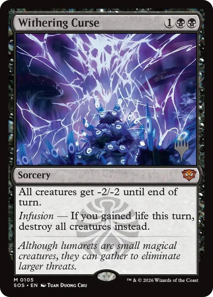 Withering Curse 105 (Promo Pack: Secrets of Strixhaven)  - Foil | Good Games Adelaide SA