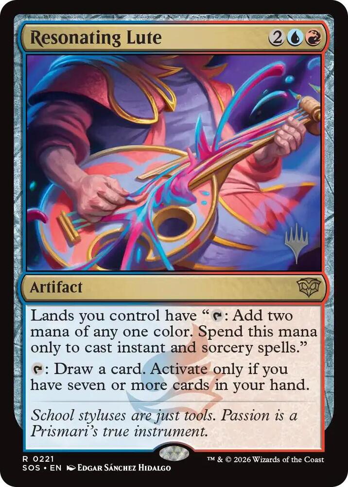 Resonating Lute 221 (Promo Pack: Secrets of Strixhaven)  - Foil | Good Games Adelaide SA