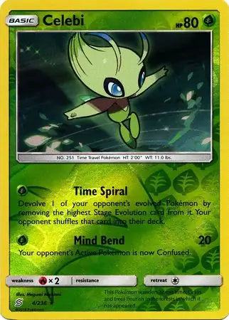 Celebi 4/236 (SM - Unified Minds)  - Reverse Holofoil | Good Games Adelaide SA