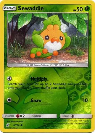Sewaddle 6/236 (SM - Unified Minds)  - Reverse Holofoil | Good Games Adelaide SA