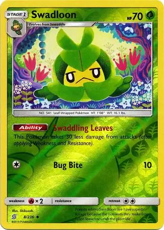 Swadloon 8/236 (SM - Unified Minds)  - Reverse Holofoil | Good Games Adelaide SA