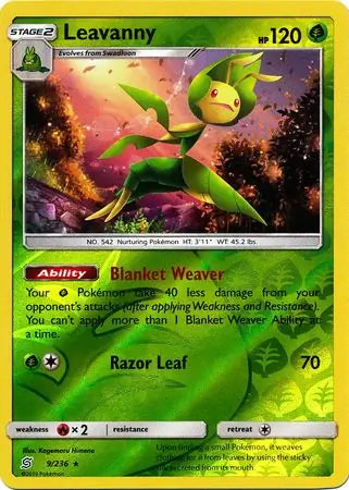 Leavanny 9/236 (SM - Unified Minds)  - Reverse Holofoil | Good Games Adelaide SA