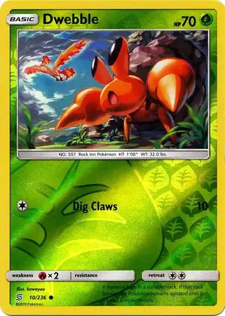 Dwebble 10/236 (SM - Unified Minds)  - Reverse Holofoil | Good Games Adelaide SA