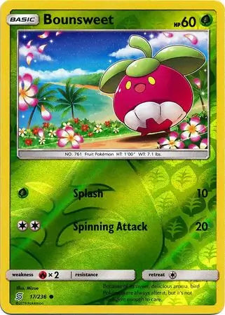 Bounsweet 17/236 (SM - Unified Minds)  - Reverse Holofoil | Good Games Adelaide SA