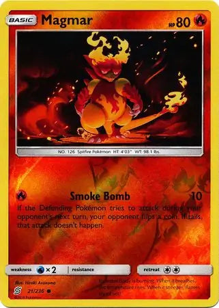 Magmar 21/236 (SM - Unified Minds)  - Reverse Holofoil | Good Games Adelaide SA