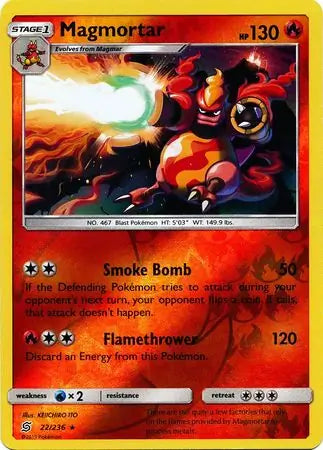 Magmortar 22/236 (SM - Unified Minds)  - Reverse Holofoil | Good Games Adelaide SA
