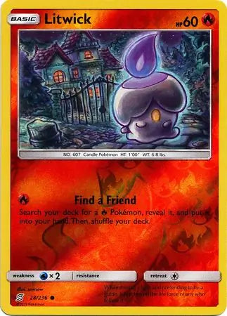 Litwick 28/236 (SM - Unified Minds)  - Reverse Holofoil | Good Games Adelaide SA