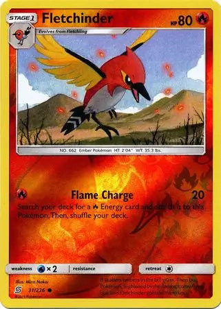 Fletchinder 31/236 (SM - Unified Minds)  - Reverse Holofoil | Good Games Adelaide SA