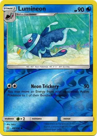 Lumineon 40/236 (SM - Unified Minds)  - Reverse Holofoil | Good Games Adelaide SA