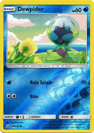 Dewpider 48/236 (SM - Unified Minds)  - Reverse Holofoil | Good Games Adelaide SA