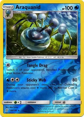Araquanid 49/236 (SM - Unified Minds)  - Reverse Holofoil | Good Games Adelaide SA