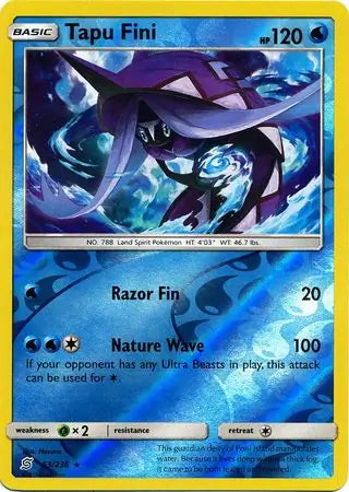 Tapu Fini 53/236 (SM - Unified Minds)  - Reverse Holofoil | Good Games Adelaide SA