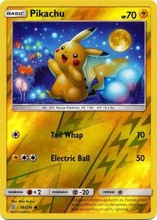 Pikachu 56/236 (SM - Unified Minds)  - Reverse Holofoil | Good Games Adelaide SA