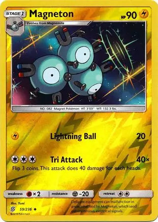 Magneton 59/236 (SM - Unified Minds)  - Reverse Holofoil | Good Games Adelaide SA