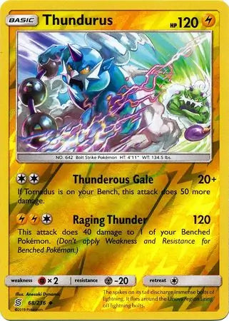 Thundurus 68/236 (SM - Unified Minds)  - Reverse Holofoil | Good Games Adelaide SA