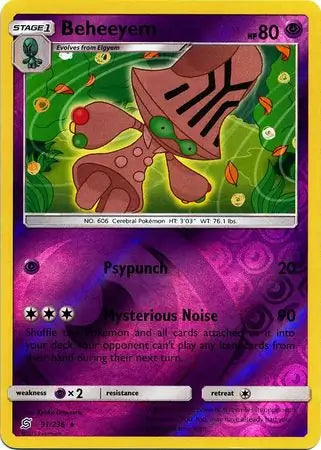 Beheeyem 91/236 (SM - Unified Minds)  - Reverse Holofoil | Good Games Adelaide SA