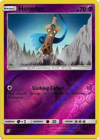 Honedge 93/236 (SM - Unified Minds)  - Reverse Holofoil | Good Games Adelaide SA