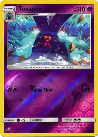 Toxapex 97/236 (SM - Unified Minds)  - Reverse Holofoil | Good Games Adelaide SA
