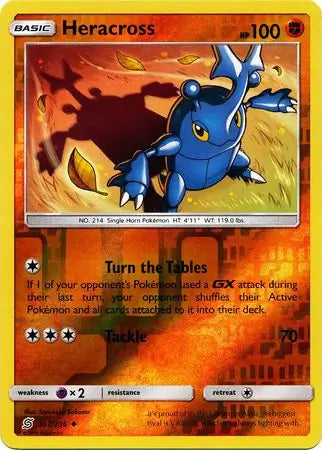 Heracross 107/236 (SM - Unified Minds)  - Reverse Holofoil | Good Games Adelaide SA