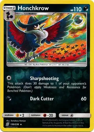 Honchkrow 130/236 (SM - Unified Minds)  - Reverse Holofoil | Good Games Adelaide SA