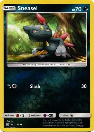 Sneasel 131/236 (SM - Unified Minds)  - Reverse Holofoil | Good Games Adelaide SA