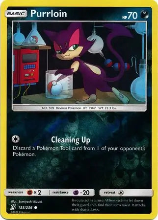 Purrloin 135/236 (SM - Unified Minds)  - Reverse Holofoil | Good Games Adelaide SA