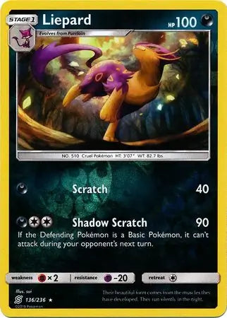 Liepard 136/236 (SM - Unified Minds)  - Reverse Holofoil | Good Games Adelaide SA