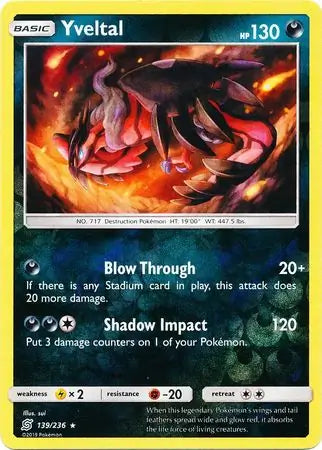 Yveltal 139/236 (SM - Unified Minds)  - Reverse Holofoil | Good Games Adelaide SA