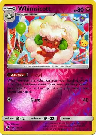 Whimsicott 144/236 (SM - Unified Minds)  - Reverse Holofoil | Good Games Adelaide SA