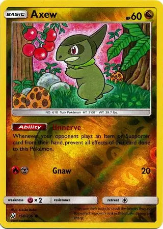 Axew 154/236 (SM - Unified Minds)  - Reverse Holofoil | Good Games Adelaide SA