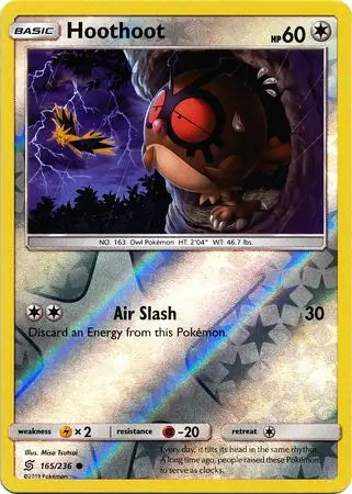 Hoothoot 165/236 (SM - Unified Minds)  - Reverse Holofoil | Good Games Adelaide SA