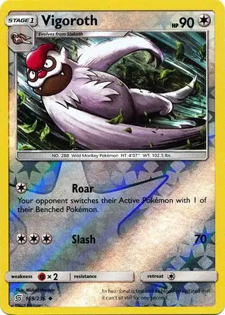 Vigoroth 169/236 (SM - Unified Minds)  - Reverse Holofoil | Good Games Adelaide SA