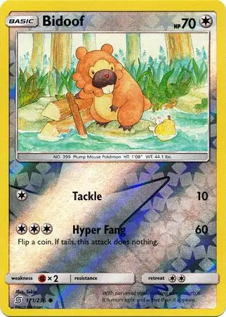 Bidoof 171/236 (SM - Unified Minds)  - Reverse Holofoil | Good Games Adelaide SA
