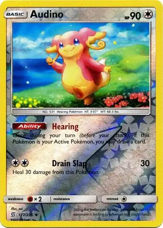 Audino 177/236 (SM - Unified Minds)  - Reverse Holofoil | Good Games Adelaide SA