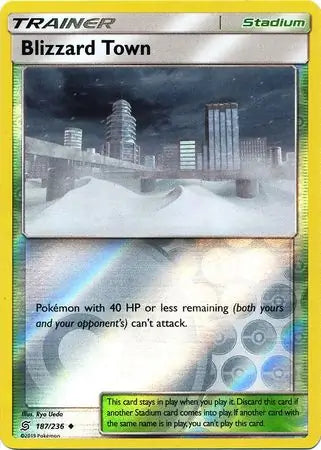 Blizzard Town 187/236 (SM - Unified Minds)  - Reverse Holofoil | Good Games Adelaide SA
