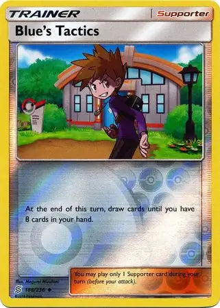Blue's Tactics 188/236 (SM - Unified Minds)  - Reverse Holofoil | Good Games Adelaide SA