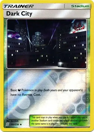 Dark City 193/236 (SM - Unified Minds)  - Reverse Holofoil | Good Games Adelaide SA