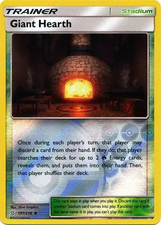 Giant Hearth 197/236 (SM - Unified Minds)  - Reverse Holofoil | Good Games Adelaide SA