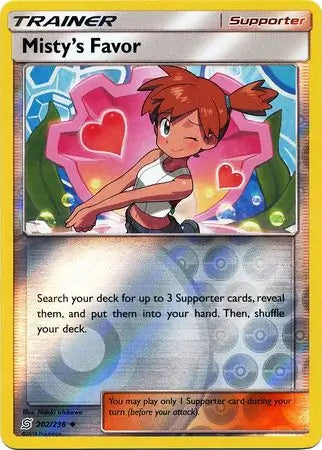 Misty's Favor 202/236 (SM - Unified Minds)  - Reverse Holofoil | Good Games Adelaide SA