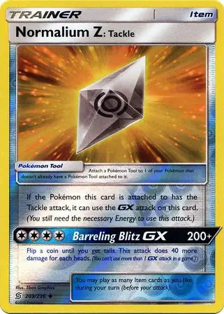 Normalium Z Tackle 203/236 (SM - Unified Minds)  - Reverse Holofoil | Good Games Adelaide SA