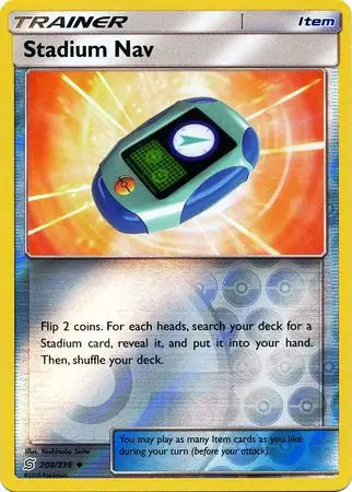 Stadium Nav 208/236 (SM - Unified Minds)  - Reverse Holofoil | Good Games Adelaide SA