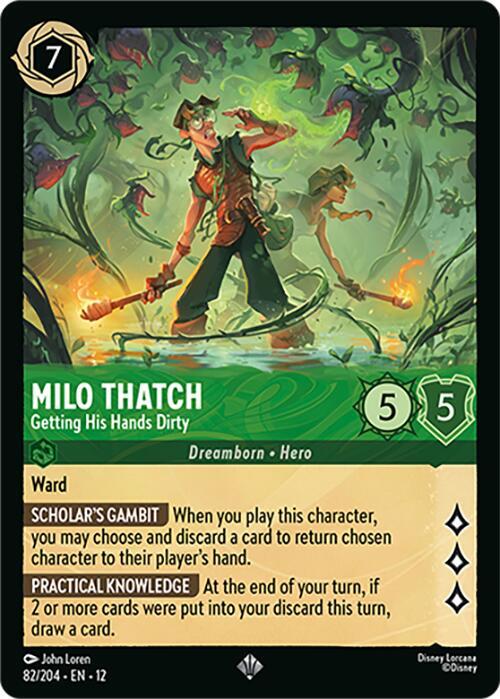 Milo Thatch, Getting His Hands Dirty 82/204 (Wilds Unknown)  | Good Games Adelaide SA