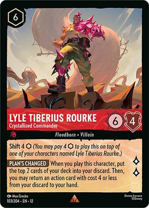Lyle Tiberius Rourke, Crystallized Commander 103/204 (Wilds Unknown)  | Good Games Adelaide SA