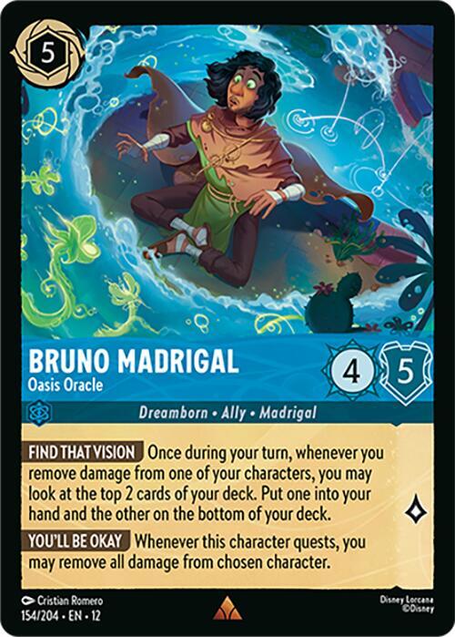 Bruno Madrigal, Oasis Oracle 154/204 (Wilds Unknown)  - Cold Foil | Good Games Adelaide SA