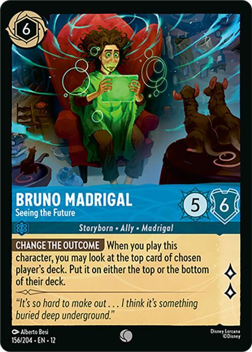 Bruno Madrigal, Seeing the Future 156/204 (Wilds Unknown)  - Cold Foil | Good Games Adelaide SA