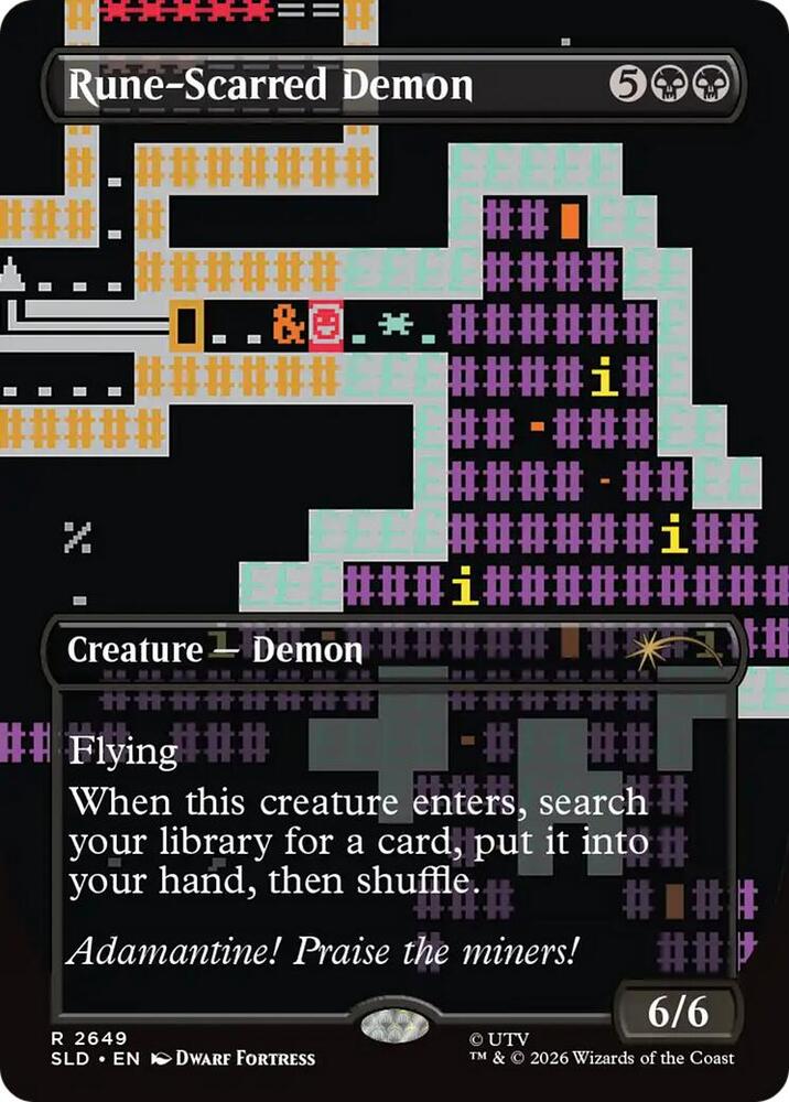 Rune Scarred Demon 2649 (Secret Lair Drop Series)  - Foil | Good Games Adelaide SA