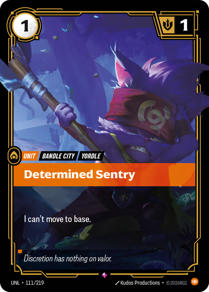 Determined Sentry 111/219 (Unleashed)  - Foil | Good Games Adelaide SA