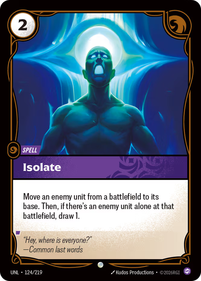 Isolate 124/219 (Unleashed)  | Good Games Adelaide SA