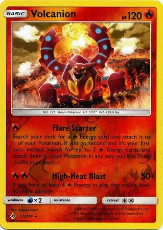 Volcanion 25/214 (SM - Unbroken Bonds)  - Reverse Holofoil | Good Games Adelaide SA