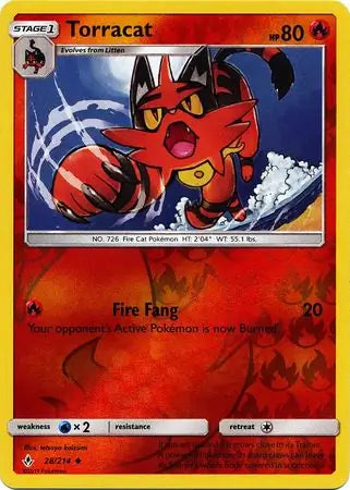Torracat 28/214 (SM - Unbroken Bonds)  - Reverse Holofoil | Good Games Adelaide SA